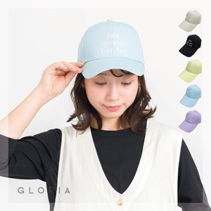 【2024春夏新作】ブリム幅広ツイルロゴ刺繍CAP