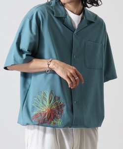 Button Shirt Polyester Rayon