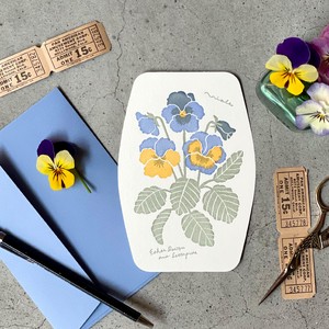 活版印刷 Botanical Card / VIOLA