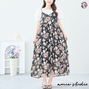 Casual Dress Flower Print L One-piece Dress 【2024NEW】