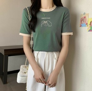 カップルプリントクレリックティーシャツ