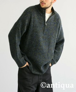 [antiqua] Sweater/Knitwear Half Zipper Men's