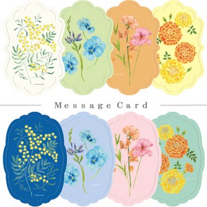 Greeting Card Flower Presents Message Card Made in Japan