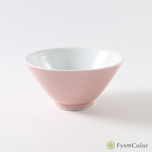 波佐見焼　Fysm Colorオリジナル　シュッとしたボウル　紫ピンク　日本製