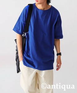 [アンティカ]コットンTシャツ Tシャツ メンズ トップス 半袖 無地 ZMA-00006Z【SS】