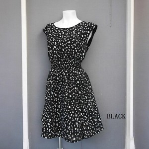 Casual Dress Small Floral Pattern Sleeveless One-piece Dress