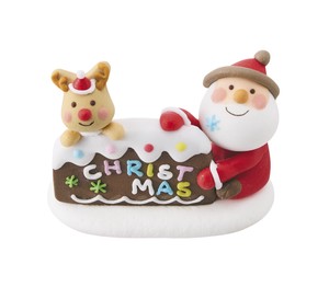 シュガードールサンタ＆トナカイクリスマスプレート クリスマスケーキデコレーション サンタクロース 装飾