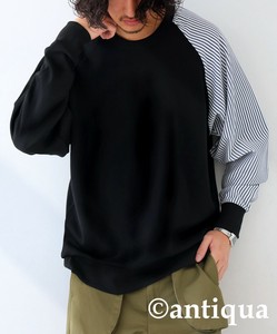 [antiqua] Sweatshirt Switching Men's