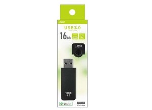 【特LMTq20240619】USBフラッシュメモリ 16GB キャップ式 L-US16-CPB