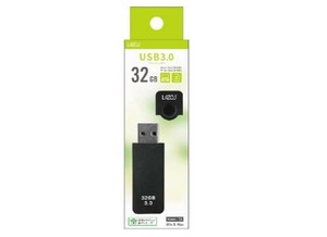 【特LMTq20240619】USBフラッシュメモリ 32GB キャップ式 L-US32-CPB