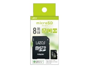 【特LMTq20240619】マイクロSDカード 8GB L-B8MSD10