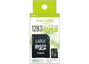 【特LMTq20240619】マイクロSDカード UHS-1 U3 128GB L-B128MSD10-U3