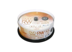 【特LMTq20240619】DVD-RW 録画用 20枚スピンドル L-DRW20P