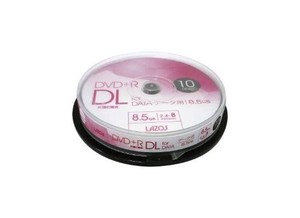 【特LMTq20240619】DVD+R DL データ用 10枚スピンドル L-DDL10P