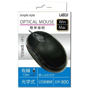 【特LMTq20240619】有線マウス L-MS-BK