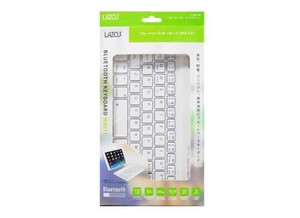 【特LMTq20240619】Bluetoothキーボード ホワイト L-BTK-W