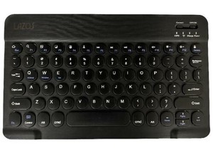 【特LMTq20240619】Bluetoothキーボード 丸形キー ブラック L-BTK3-B