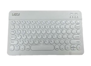 【特LMTq20240619】Bluetoothキーボード 丸形キー ホワイト L-BTK3-W