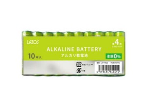 【特LMTq20240619】アルカリ乾電池 単4形×10本パック LA-T4X10
