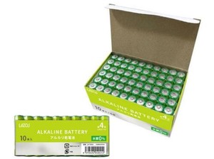 【特LMTq20240619】アルカリ乾電池 単4形×60本BOX （10本×6パック） B-LA-T4X10