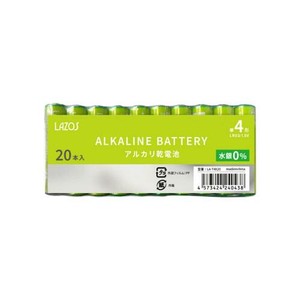 【特LMTq20240619】アルカリ乾電池 単4形×60本BOX （20本×3パック） B-LA-T4X20