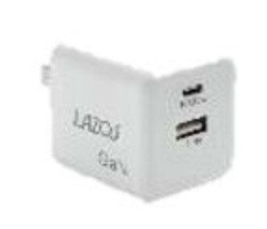 【特LMTq20240619】AC充電器 2口30W USB-A×1 C×1 PD対応 窒化ガリウム ホワイト L-AC-G30