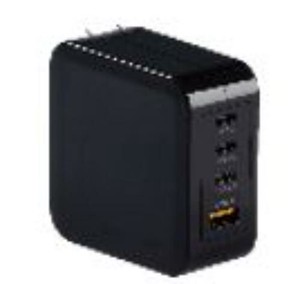 【特LMTq20240619】AC充電器 4口100W USB-A×1 C×3 PD対応 窒化ガリウム ブラック L-AC4-G100B
