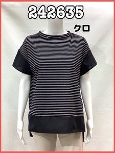 T-shirt T-Shirt Border Ladies' Switching Cut-and-sew 2024 NEW