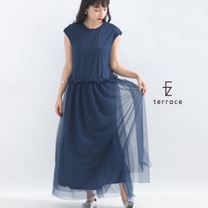 [SD Gathering] Formal Dress Tulle Lace Oversized Docking One-piece Dress
