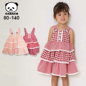Kids' Casual Dress Plaid One-piece Dress Panda