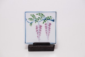 波佐見焼 藤の花 藤 花 陶板 日本製 磁器