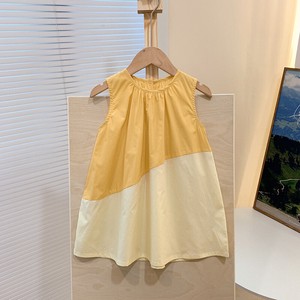 Kids' Casual Dress Sleeveless Summer Spring One-piece Dress Kids Simple