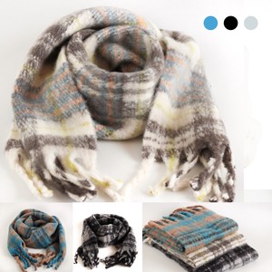 Thick Scarf Fringe Scarf Check