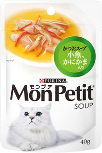 [ネスレ日本] モンプチ　スープ　かつおスープ　小魚、かにかま入り40g
