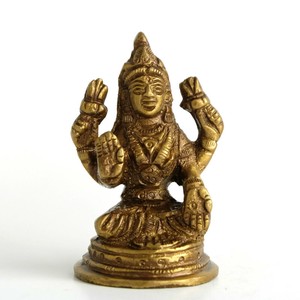 ヒンドゥー教神様　真鍮製ラクシュミ