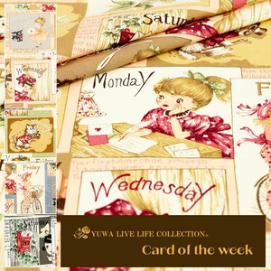 有輪商店 YUWA シャーティング "Card of the week" [2:Pink] / 生地 布 / 全5色 / 829872