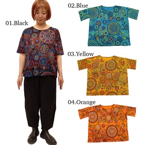 T-shirt Printed Ethnic Pattern Ladies' Cut-and-sew