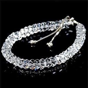 Gemstone Bracelet Crystal Buttons 7mm