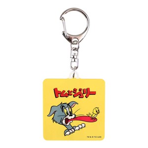 T'S FACTORY Key Ring Calla Lily Tom and Jerry Acrylic Key Chain Retro