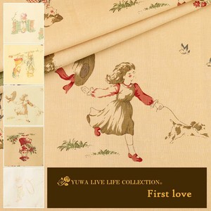 有輪商店 YUWA シャーティング リファインド "First love" [4:Tea×Red] / 生地 布 / 全5色 / 825871
