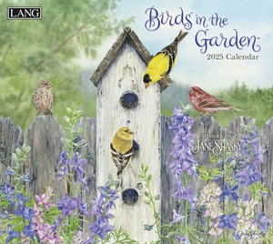 アメリカ　ラング社　2025年　壁掛けカレンダー　Birds in the Garden