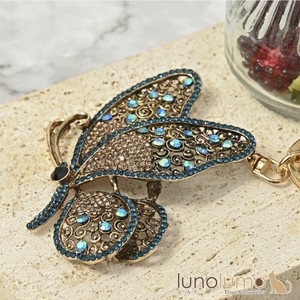 Key Ring Key Chain Butterfly Sparkle Crystal