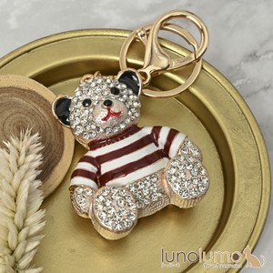 Key Ring Key Chain Teddy Bear Sparkle Bear Crystal