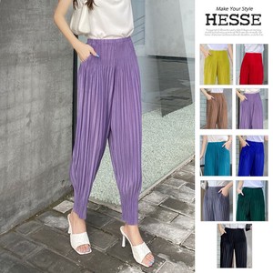 Full-Length Pant Pocket Pleated Pants 9-colors
