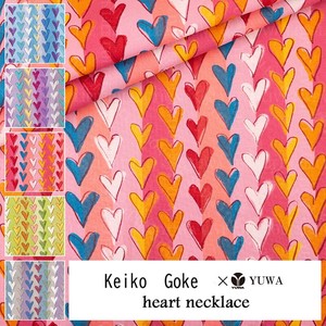 有輪商店 YUWA 郷家啓子さん シャーティング ”heart necklace” [C:Red] /全5色/生地 布/ KG829853