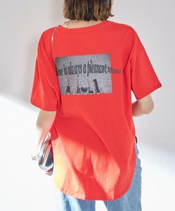 【each セール】バックプリント・ビッグ転写半袖Tシャツ　バンドT　ヴィンテージライク　2024SS新作