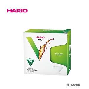 2024リニューアル『HARIO』01用 V60用ペーパーフィルター01W 100枚入 VCF-01-100W-24+（ハリオ）
