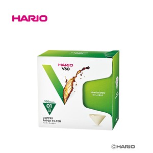 2024リニューアル『HARIO』01用 V60用ペーパーフィルター01M 100枚入 VCF-01-100MK-24+（ハリオ）