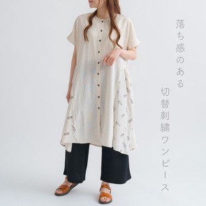 [SD Gathering] Casual Dress Rayon Cotton Linen One-piece Dress Switching 【2024NEW】