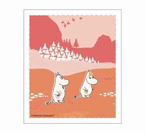 【ムーミン・北欧】[Opto design］ディッシュクロスMoomin　Valley　Pink
